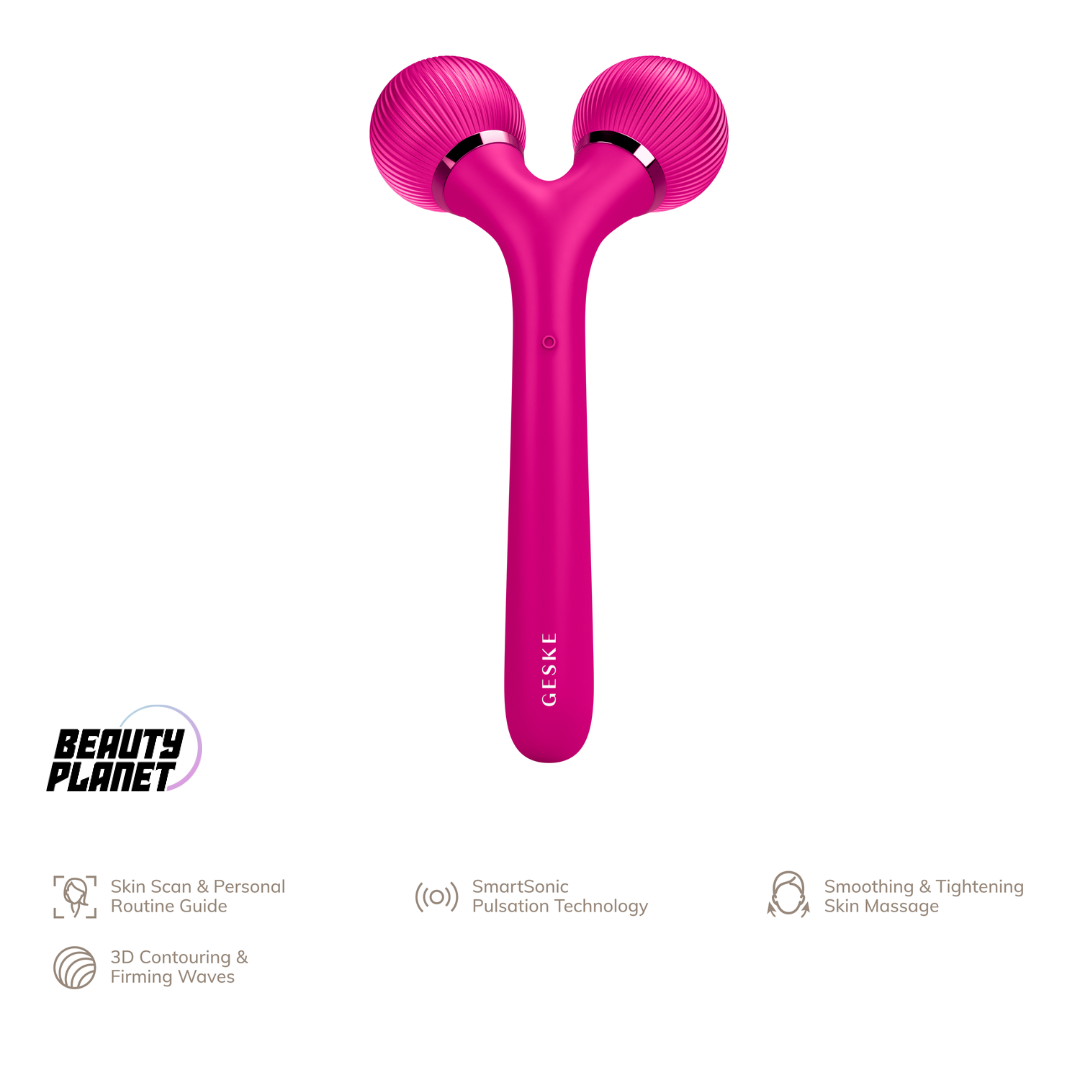 Geske SmartAppGuided™ Sonic Facial & Body Roller (4 in 1)