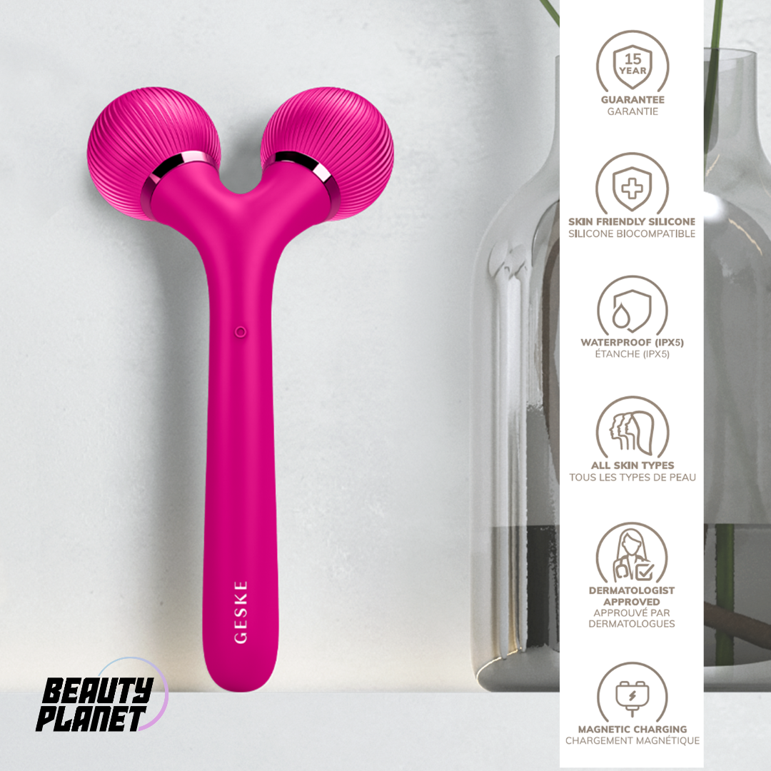 Geske SmartAppGuided™ Sonic Facial & Body Roller (4 in 1)