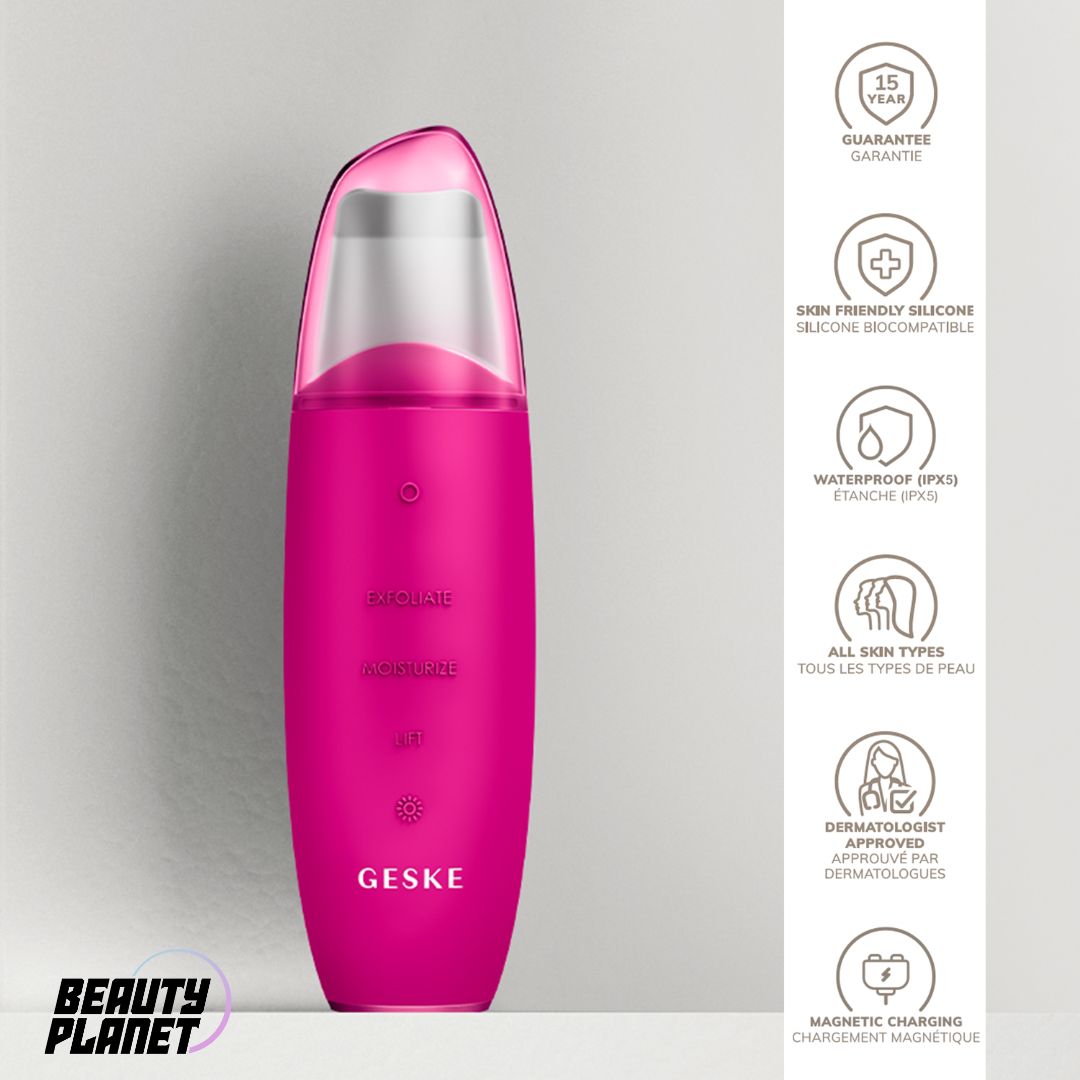 Geske SmartAppGuided™ MicroCurrent Skin Scrubber & Blackhead Remover | 9 in 1