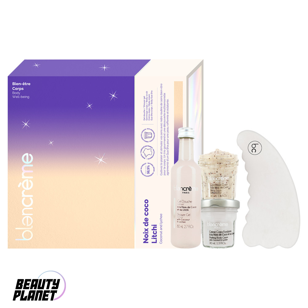 Blancrème Gua Sha Coconut Lychee Gift Set