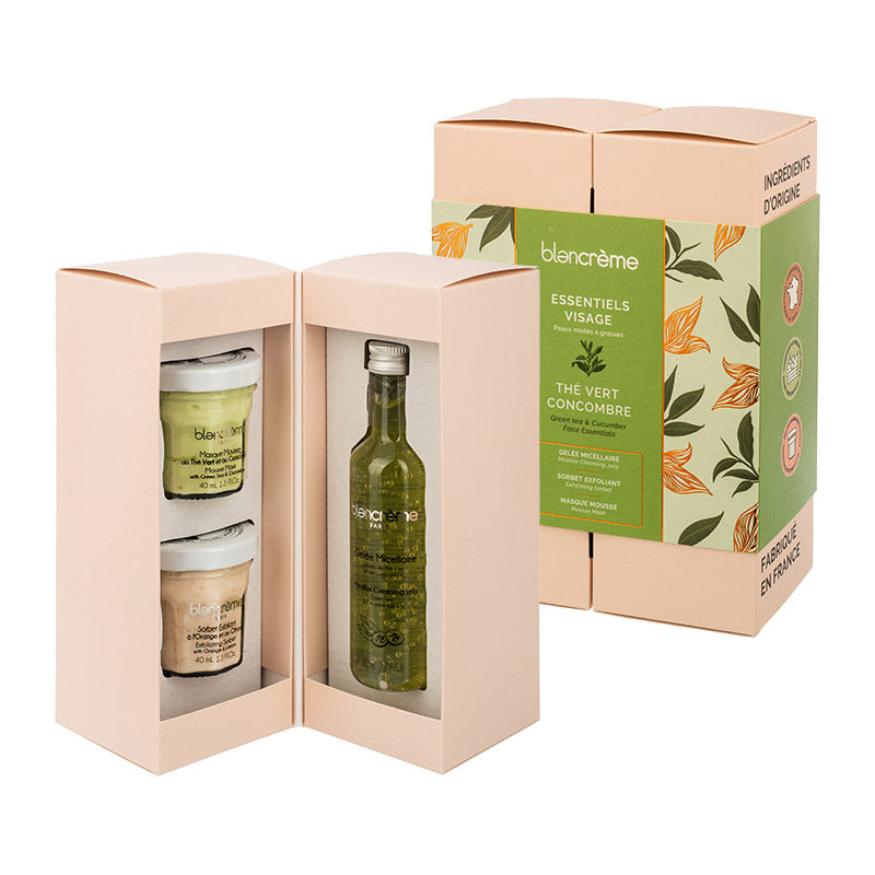 Blancrème Green Tea & Cucumber Face Essentials Trio