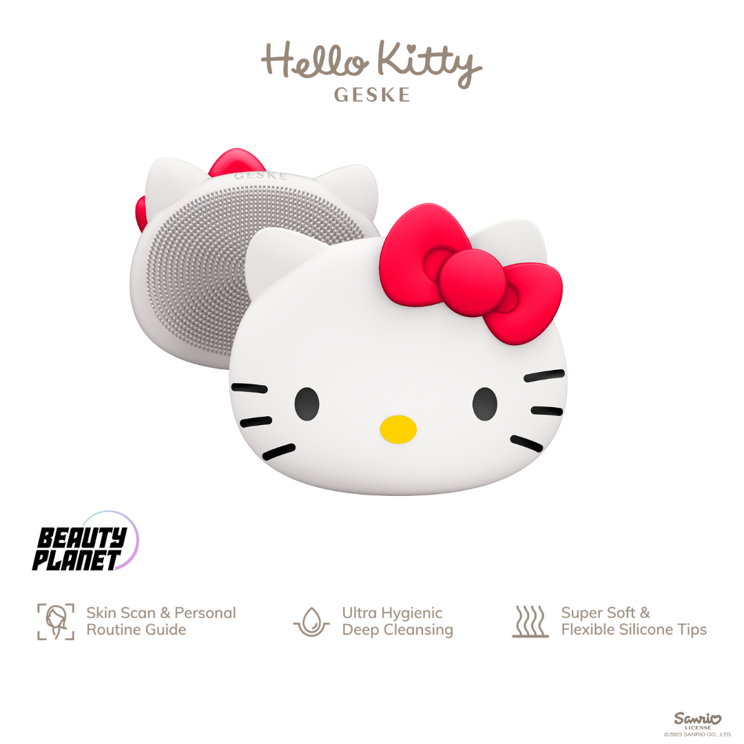 Hello Kitty Geske SmartAppGuided™ Facial Brush | 3 in 1 Hello Kitty