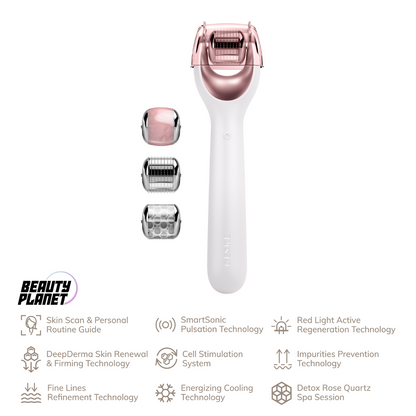 Geske SmartAppGuided™ MicroNeedle Face Roller (9 in 1)