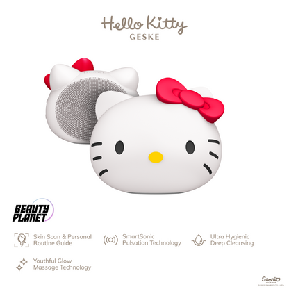 Hello Kitty Geske SmartAppGuided™ Sonic Facial Brush | 4 in 1