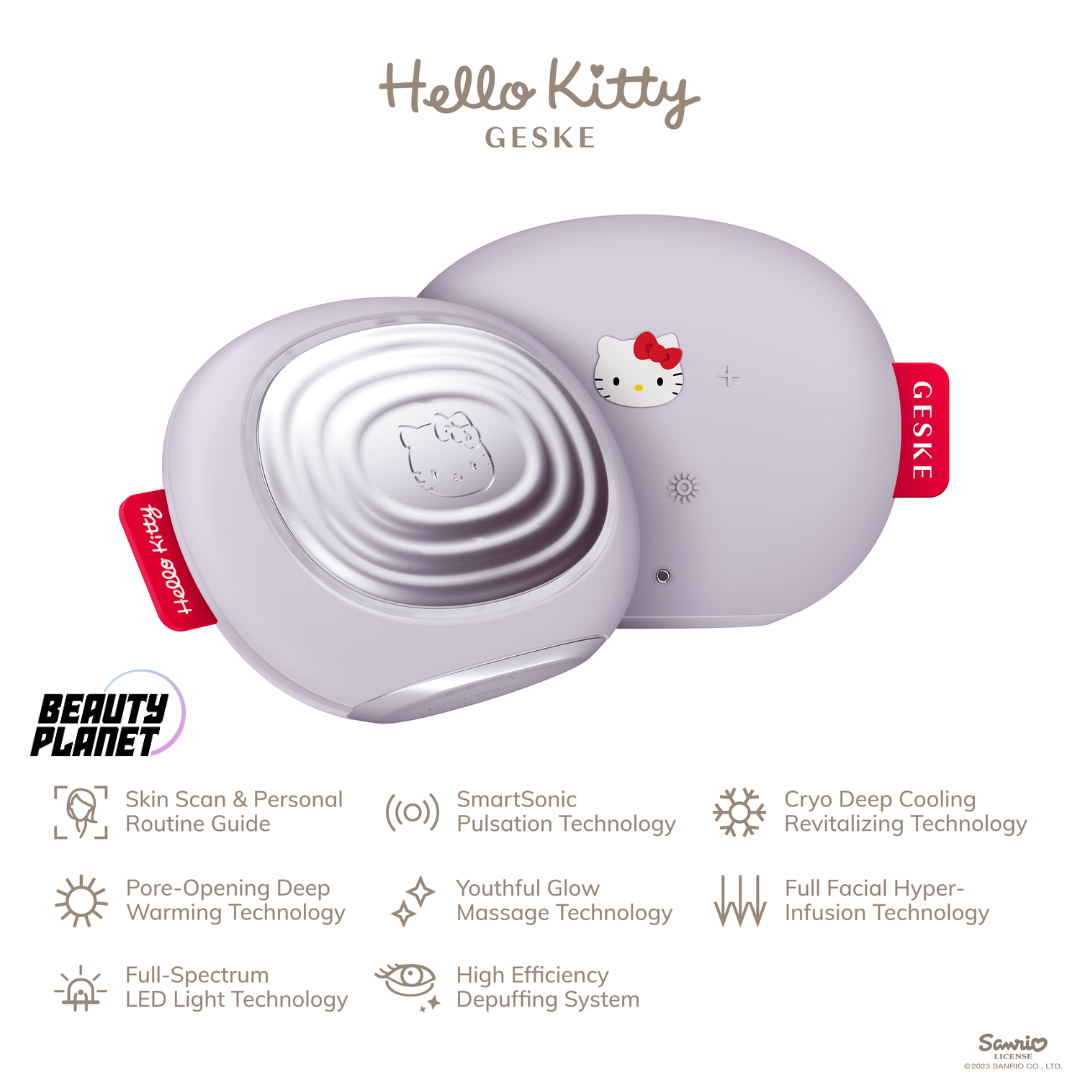 Hello Kitty Geske SmartAppGuided™ Sonic Warm &amp; Cool Mask | 8 in 1