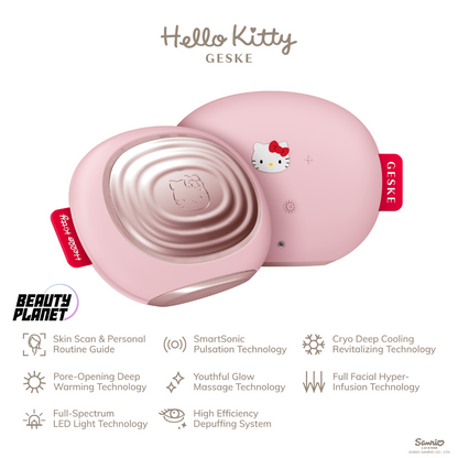 Hello Kitty Geske SmartAppGuided™ Sonic Warm &amp; Cool Mask | 8 in 1