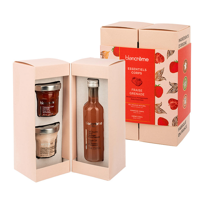 Blancrème Strawberry &amp; Pomegranate Body Essentials Trio