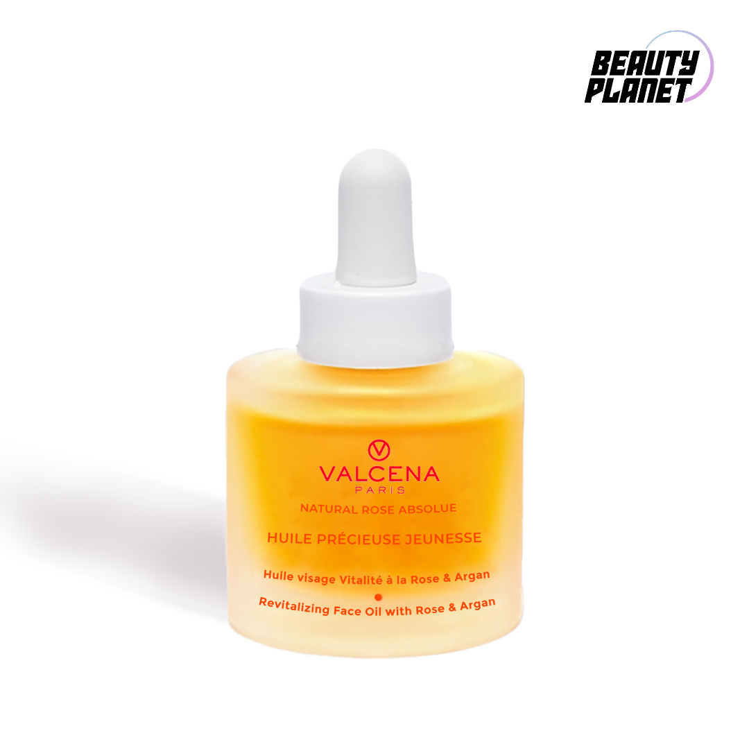 Valcena HUILE PRÉCIEUSE JEUNESSE – Revitalizing Face Oil with Rose &amp; Argan