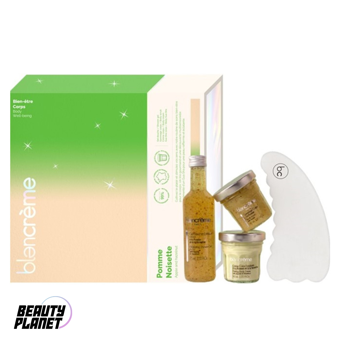 Blancrème Gua Sha Apple Hazelnut Gift Set