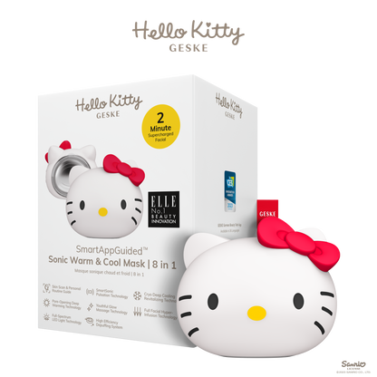 Hello Kitty Geske SmartAppGuided™ Sonic Warm &amp; Cool Mask | 8 in 1