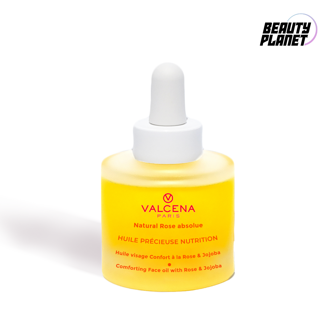 Valcena HUILE PRÉCIEUSE NUTRITION – Comforting Face Oil with Rose &amp; Jojoba